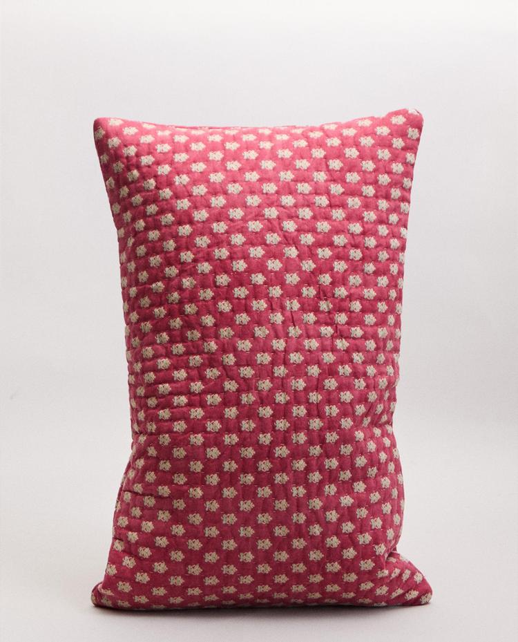 HOUSSE DE COUSSIN EN COTON FLEURS | KATHARINE POLE