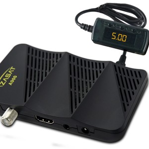 Récepteur satellite AZASAT A900 FTA MINI HD + clé wifi + 1an serveur -