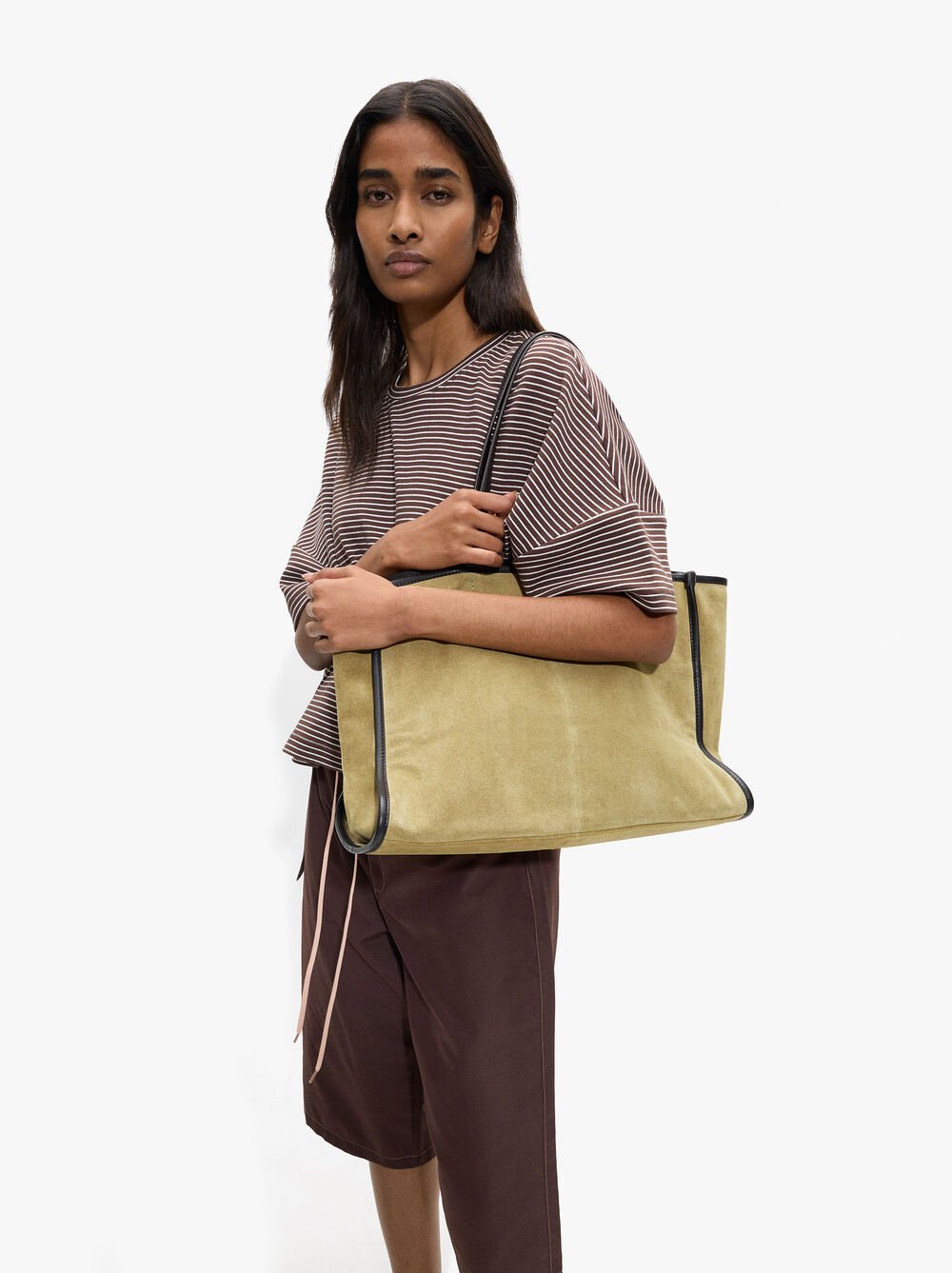 Sac shopper en cuir