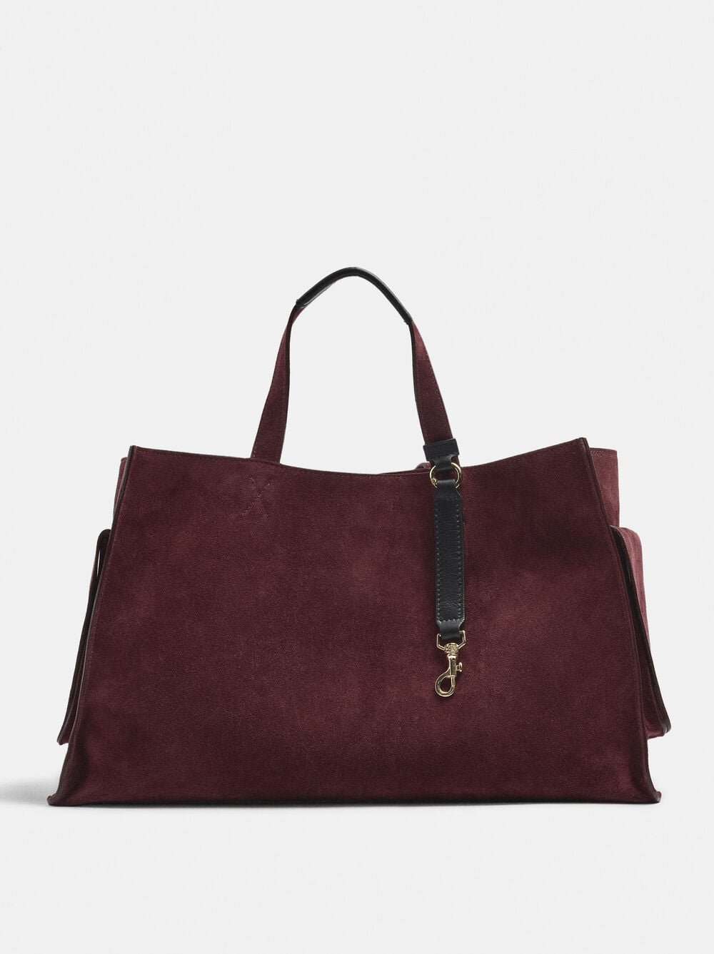Ledershopper mit Karabinerhaken