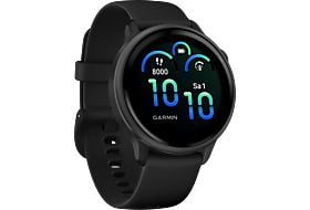 GARMIN vívoactive 6 Fitness Smartwatch Faserverstärktes Polymer Silikon, 125-190 mm, Schwarz/Schiefergrau