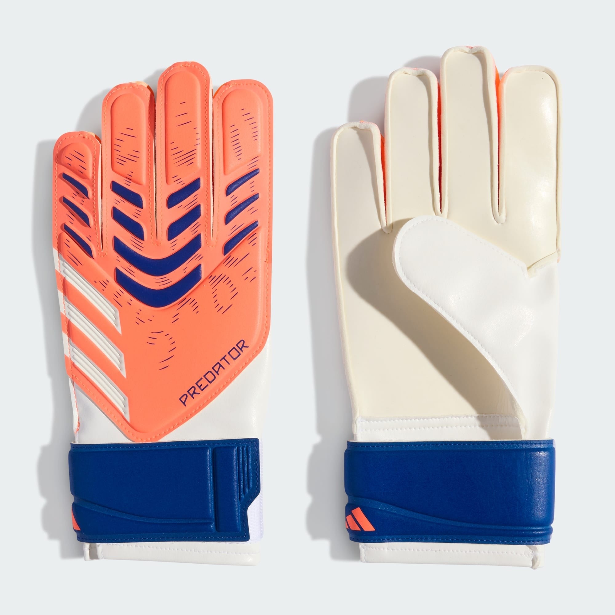 guantes de arquero adidas predator training naranjo niño