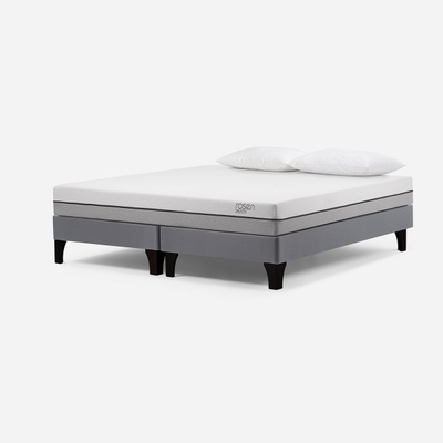 Cama Europea Pratta 2 Plazas + Almohadas Light