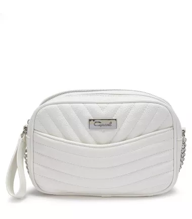 Cartera Bandolera Grande Blanco