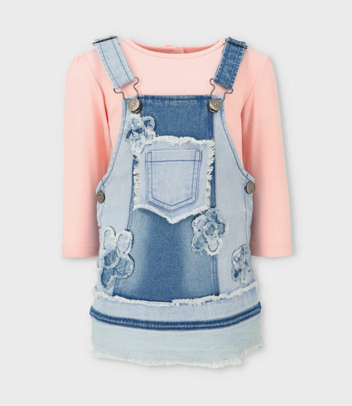 Vestido bebé aplicación de flores