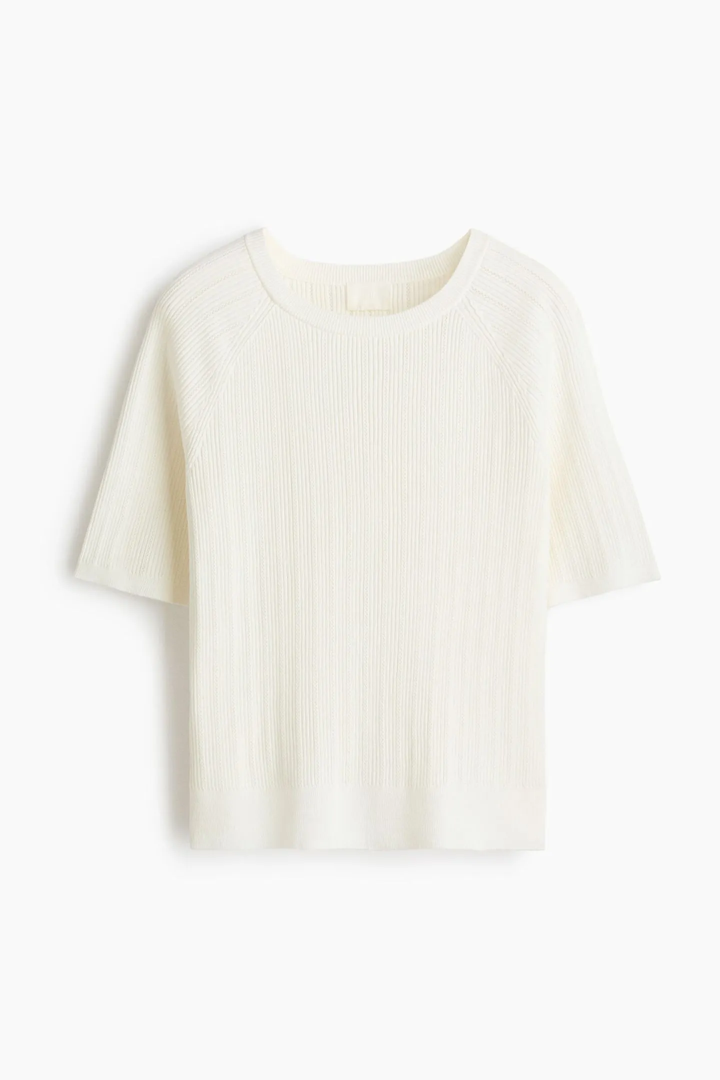 Camiseta en punto de canalé
