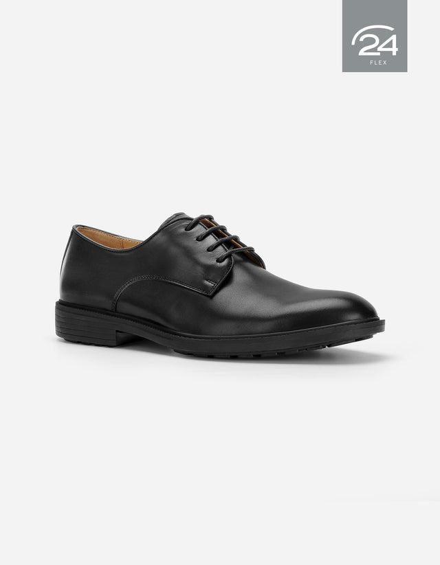 Zapatos Formal Hombre 24 Flex Cuero Bricktown Negro