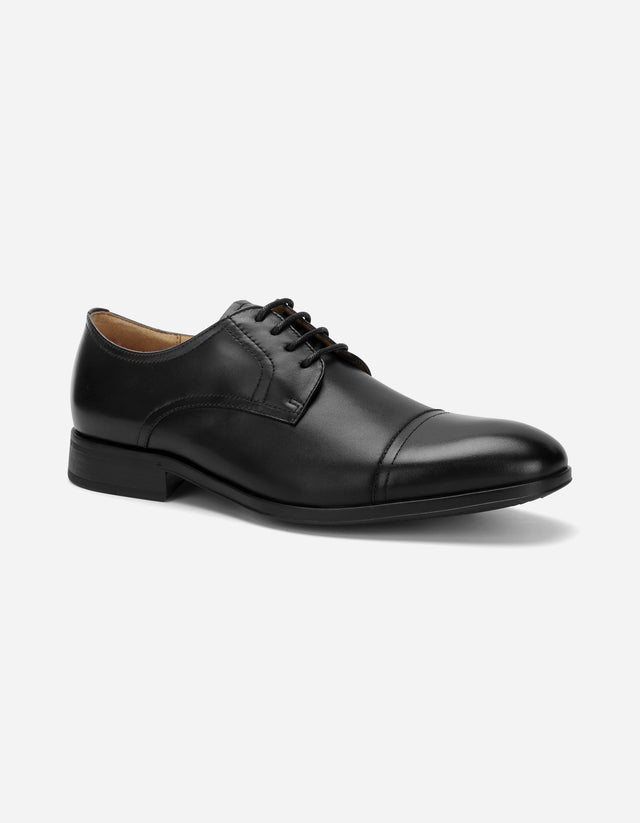 Zapatos Formal Hombre Cuero Cap Toe Rowville Negro