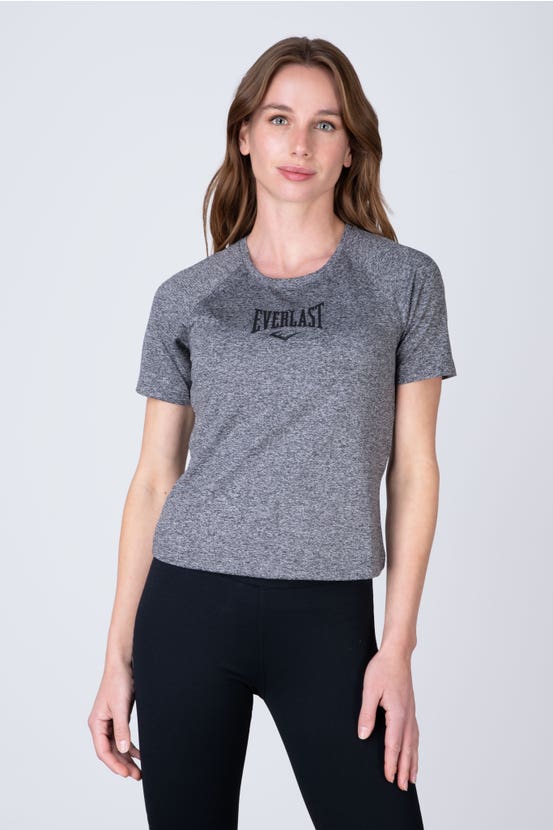 Polera Manga Corta Springs Gris Everlast