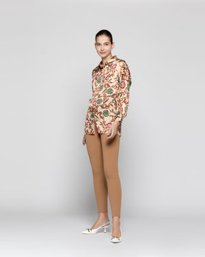 Blusa Mujer Lorena Beige Lineatre