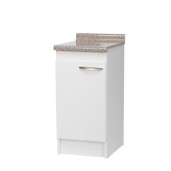 Mueble de Cocina Base Blanco Cubierta Granito 1 Puerta 0.40mts
