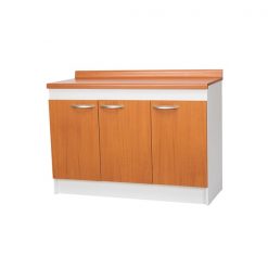 Mueble Base Cocina 3 Puertas c/ Cubierta Color Peral. 1.20mts