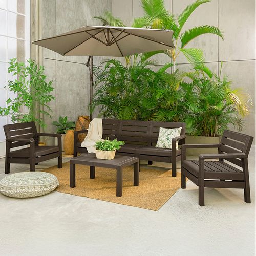 Sala Barú 5 Puestos, 2 Sillones, 1 Sofá Triple, 1 Mesa de Centro