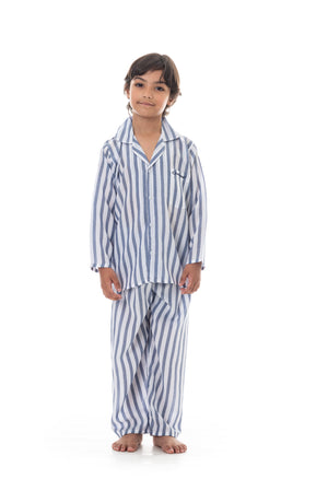 JUNIOR TENCEL RAYAS AZUL BLANCO