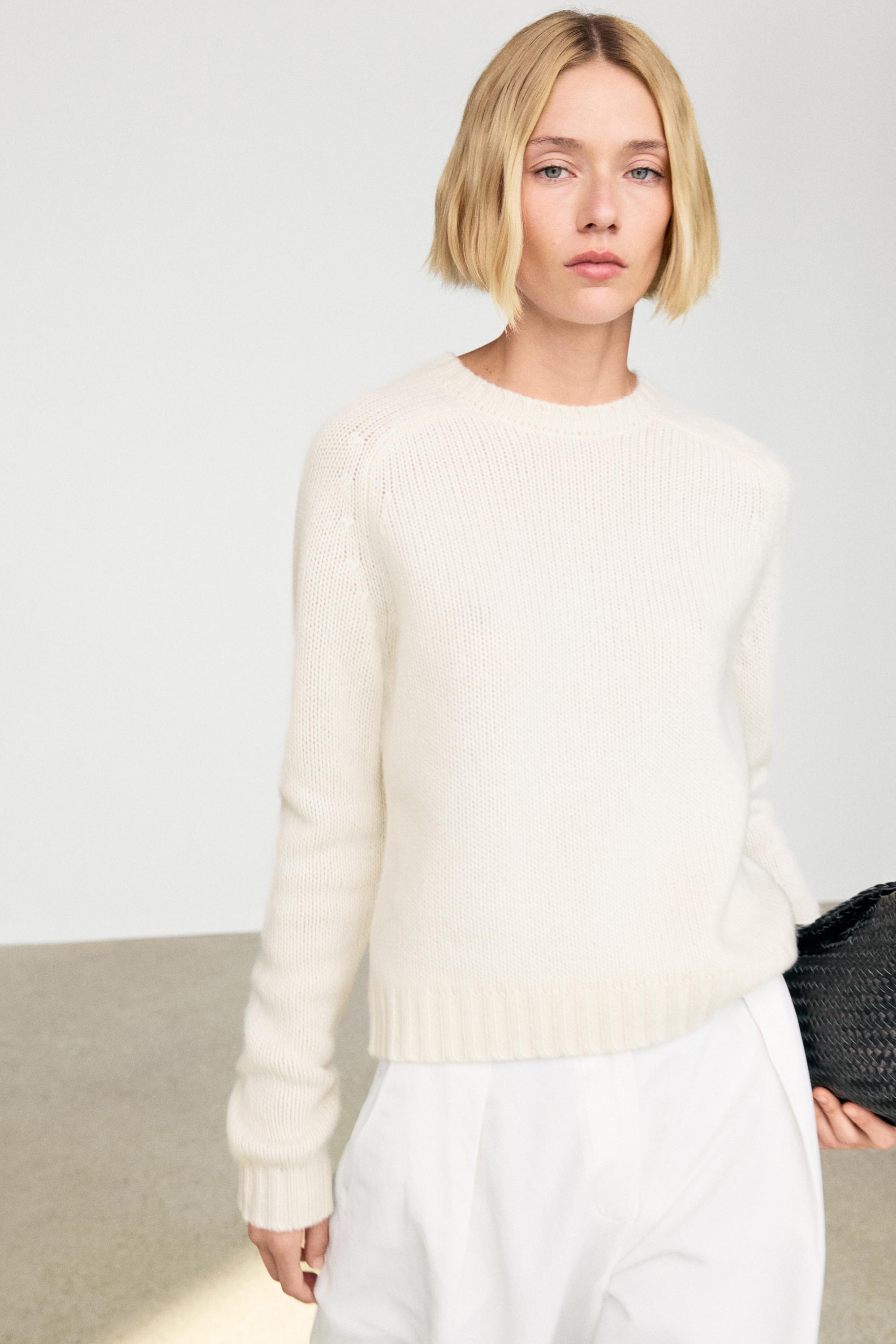 Jersey punto corto 100% cashmere