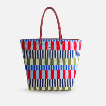 Cartera stellara de textil para mujer - Rojo