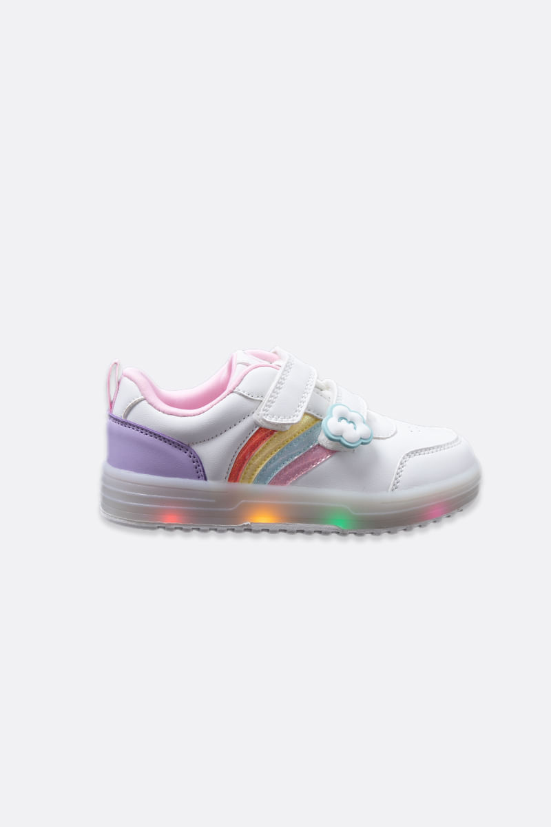 Tenis casuales para niña con luz LED