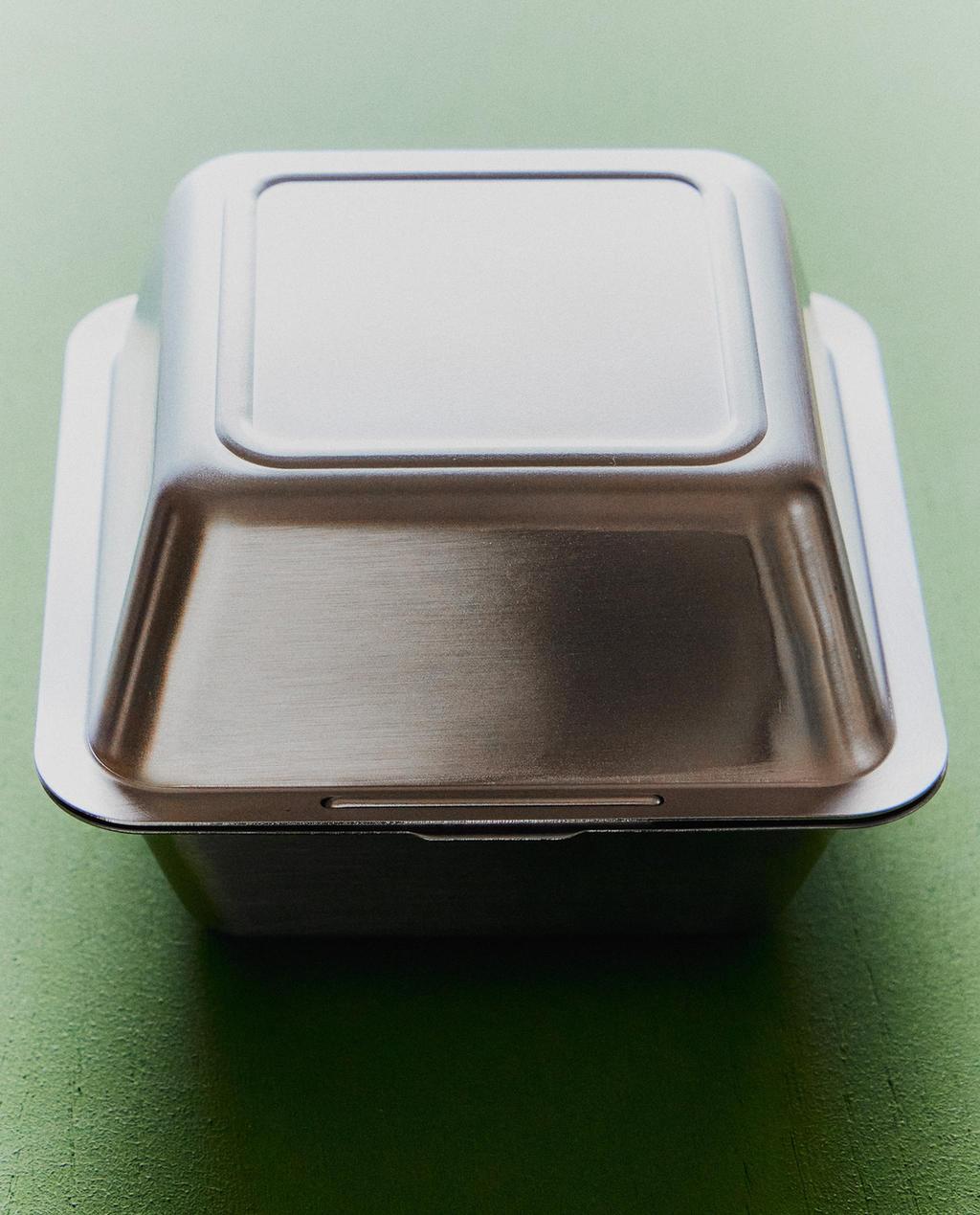 CAJA HAMBURGUESA ACERO INOXIDABLE