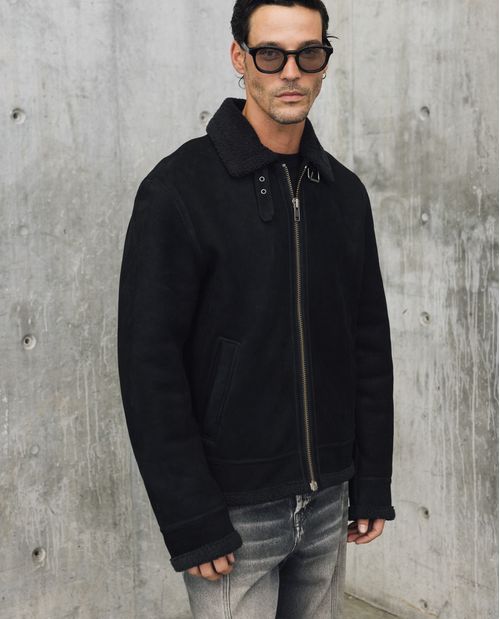Chaqueta Aviadora Suede Bonded para Hombre - Colombiamoda