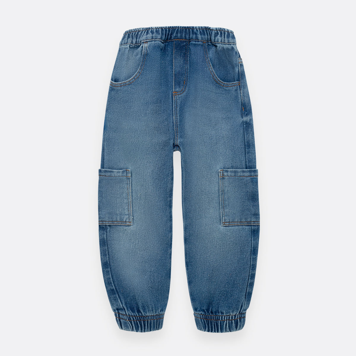 Denim para niña en silueta jogger