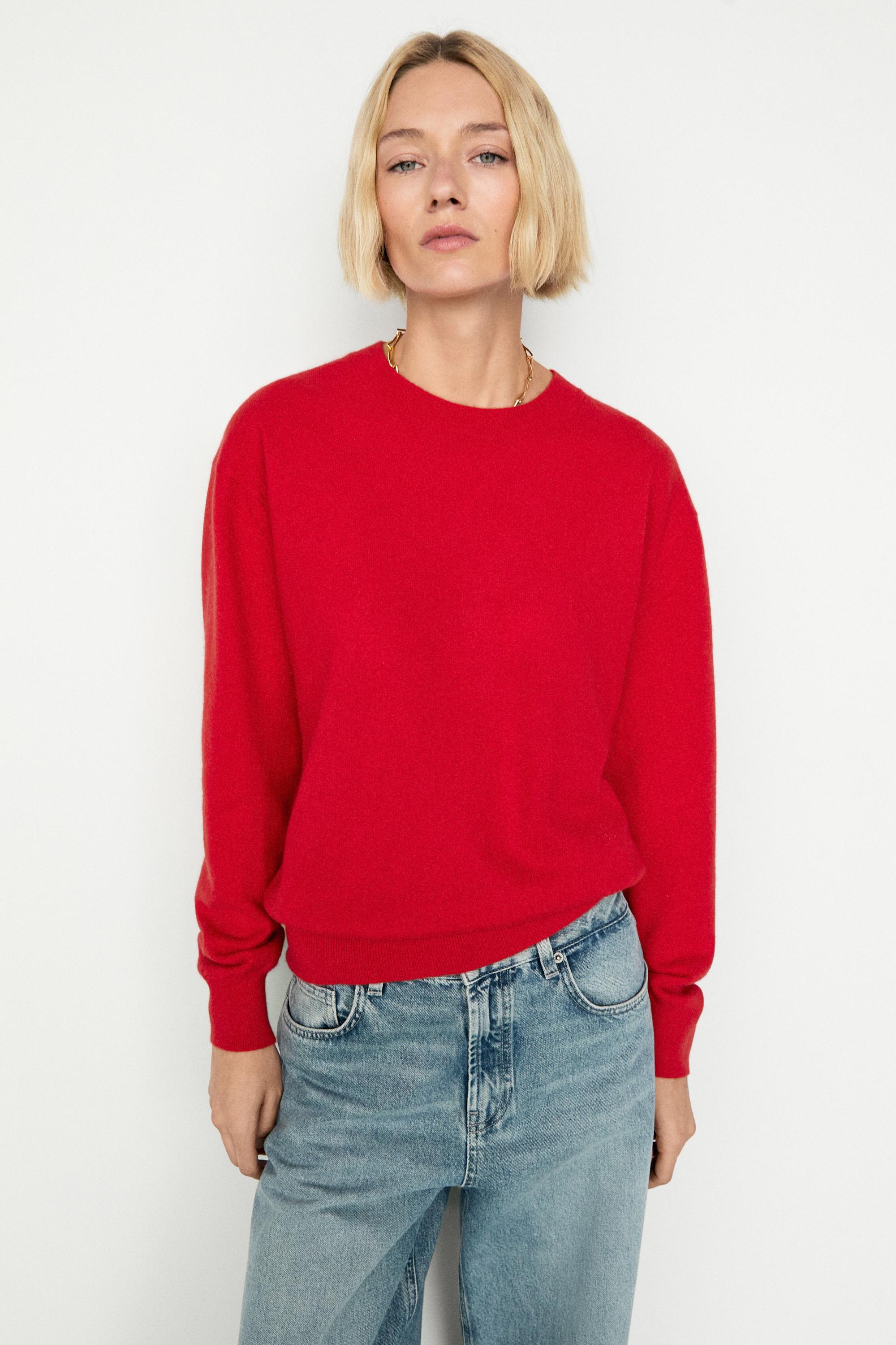 Jersey manga larga 100% cashmere