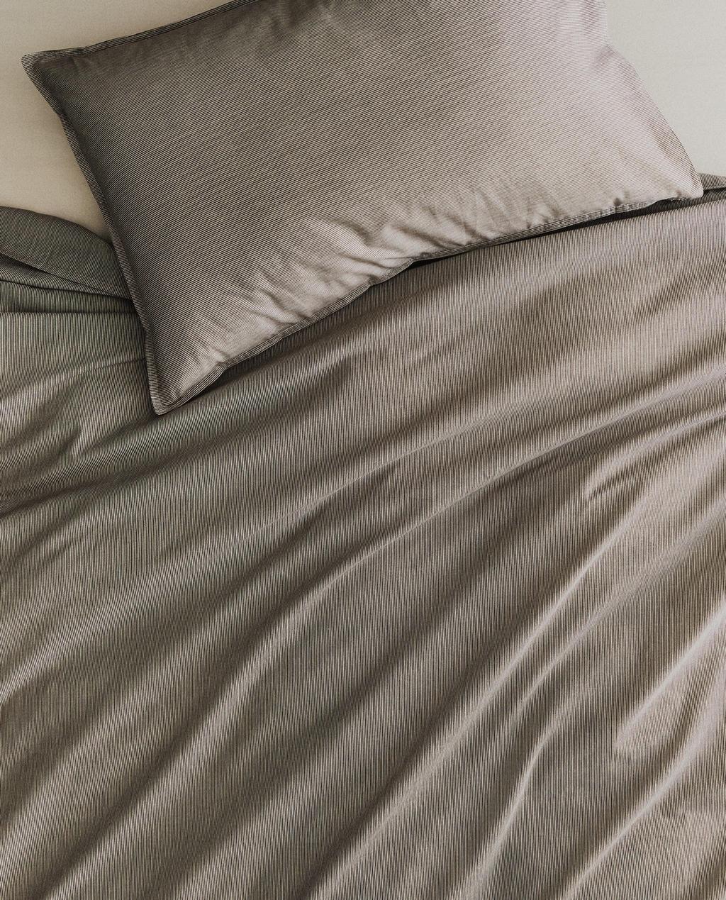 ROPA DE CAMA ALGODÓN LAVADO RAYAS
