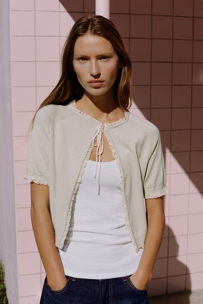 CHAQUETA PUNTO LAZO PUNTILLA