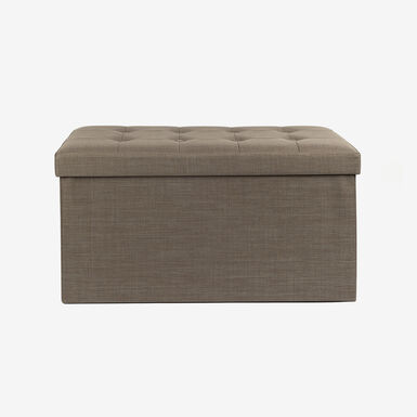 Taburete con almacenaje de madera DM Sander 76x38cm