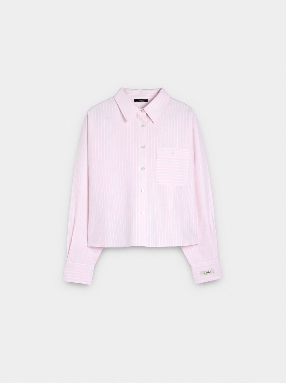 Shirt with cotton stripes