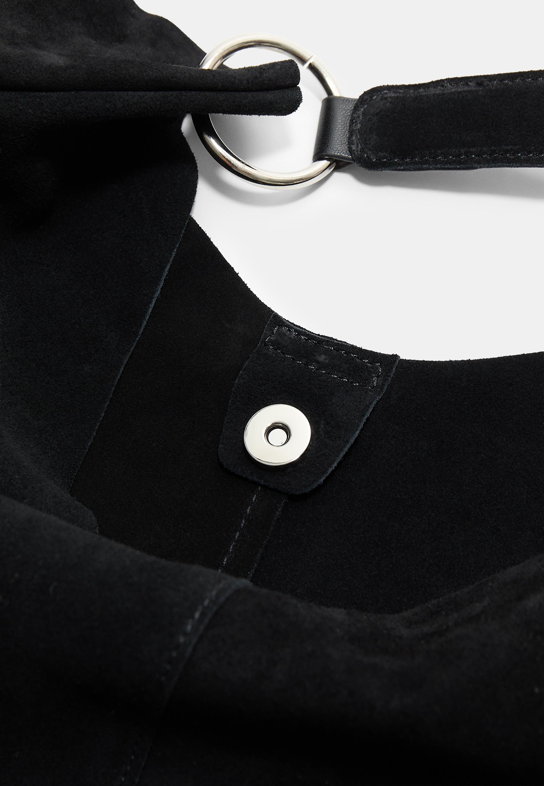 Bolso hombro anillas piel