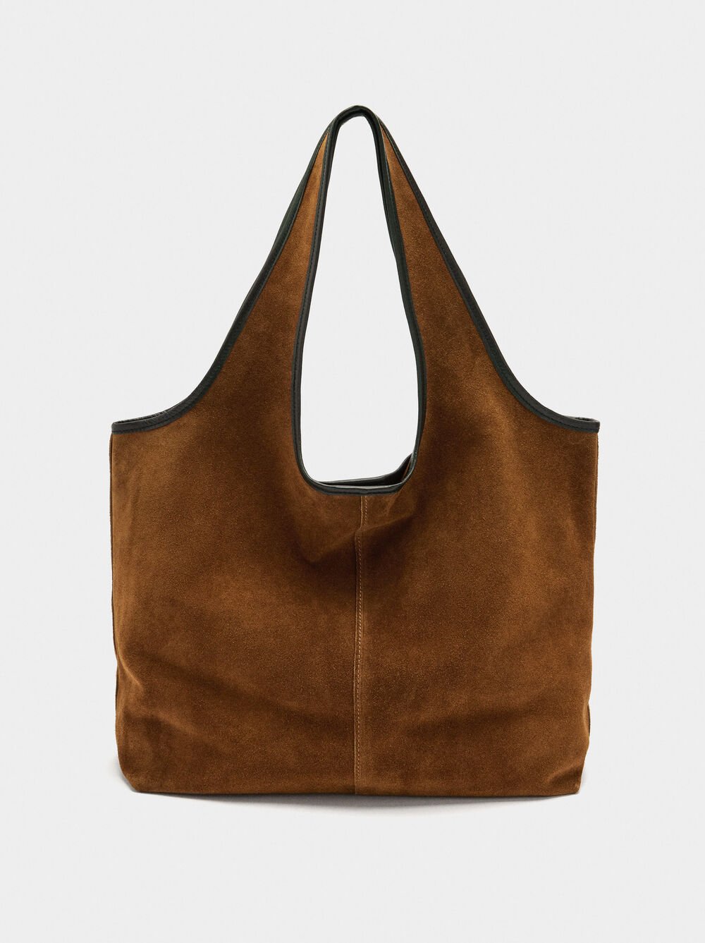 Bolso de hombro de piel