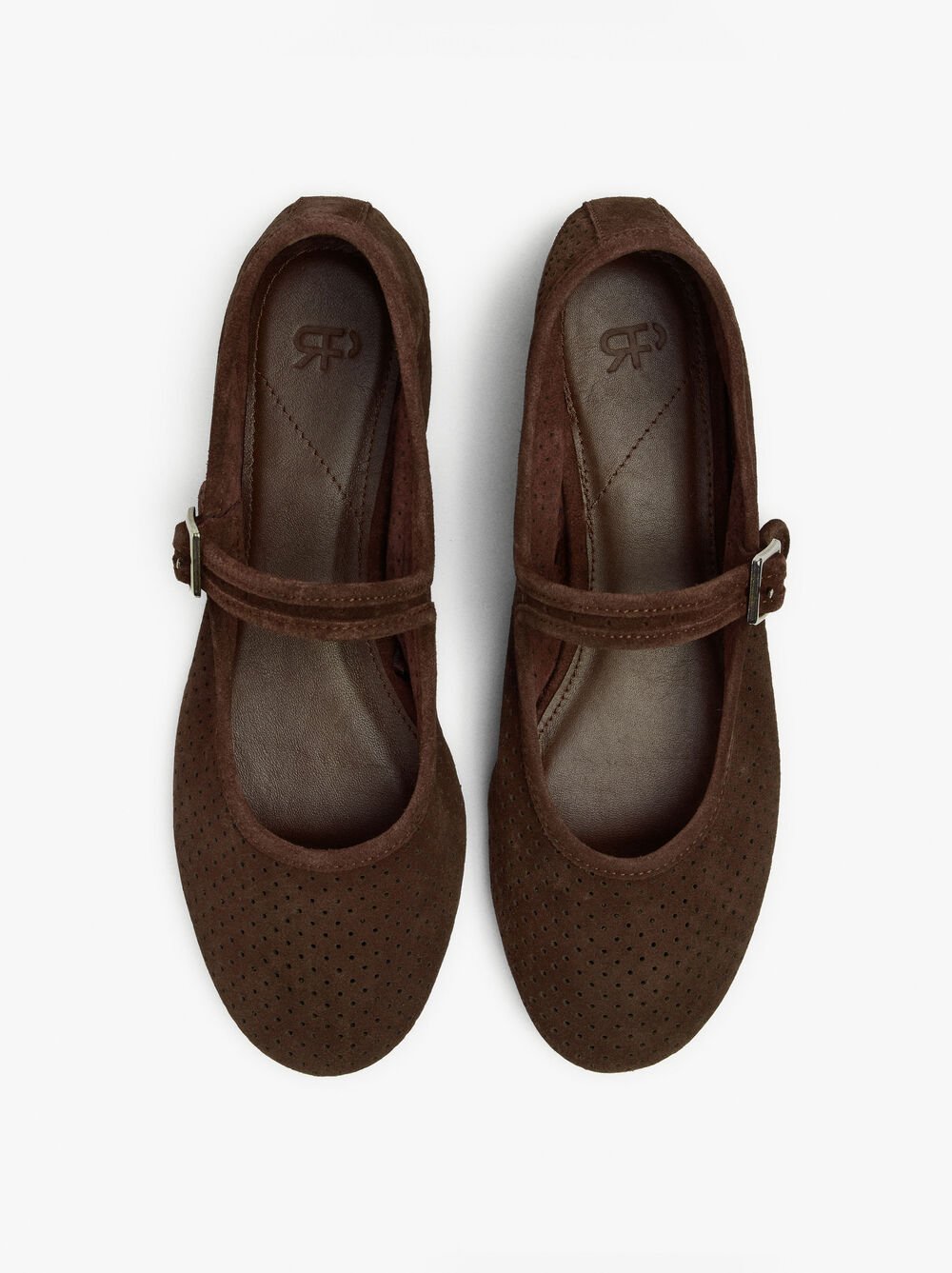 Bailarinas de piel con tira y hebilla