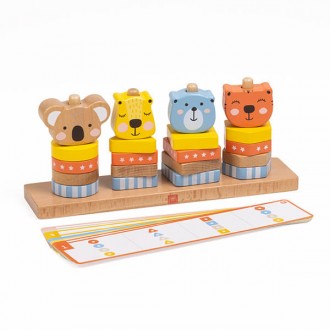 Juego de bloques apilables con tarjetas Wild