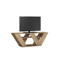 Mueble de TV Moderno con Estantes en Color Roble 110x30x40 cm - Soporte de TV...