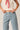 Pantalón barrel rayas azul tejano
