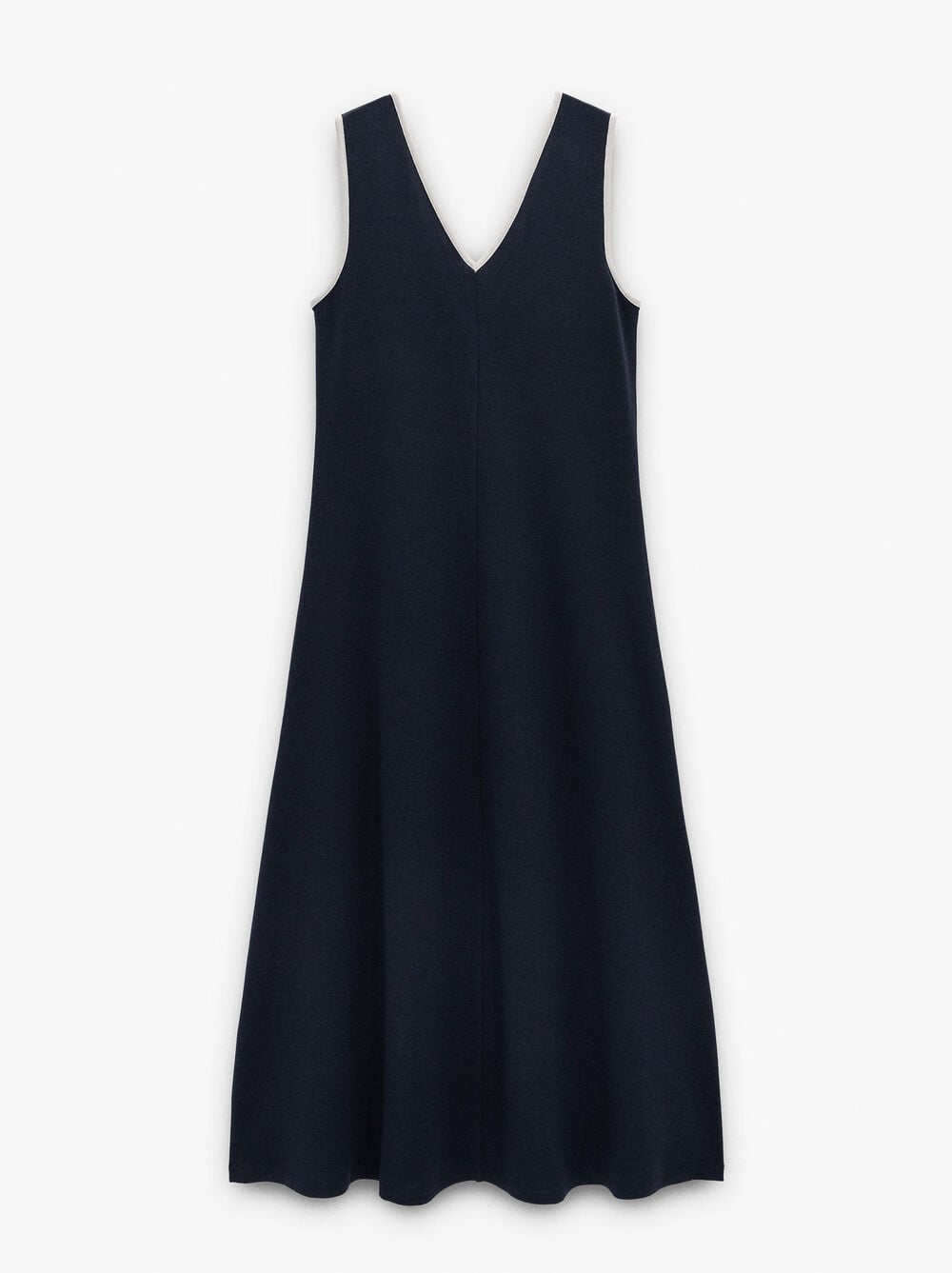 Vestido midi con escote en pico