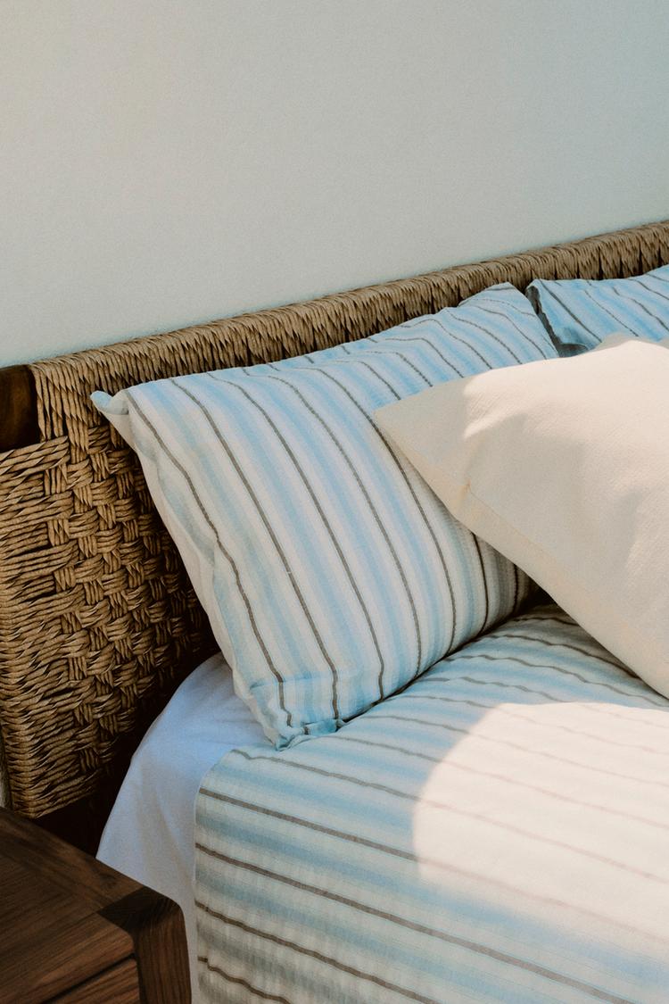 Fundas almohadas rayas textura 50 x 75 cm (Pack 2)