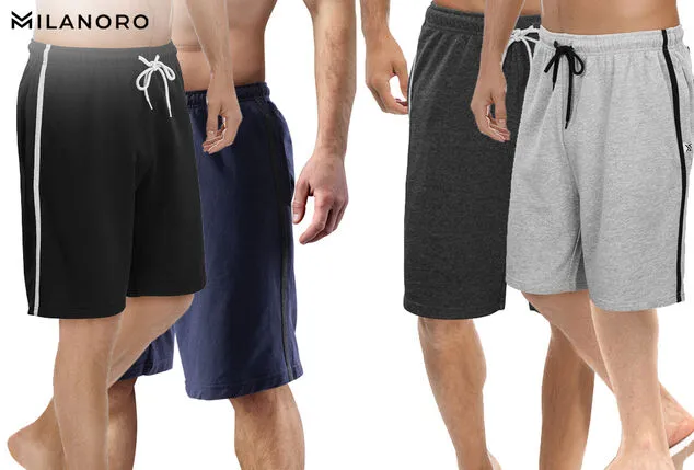 2 pantalones cortos de hombre, cómodos y deportivos