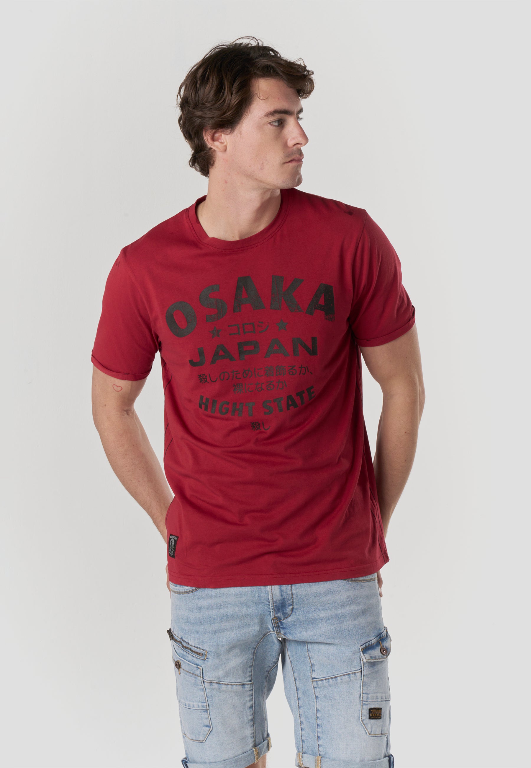Men's Osaka Japan Print Short Sleeve T-Shirt - Koroshi
