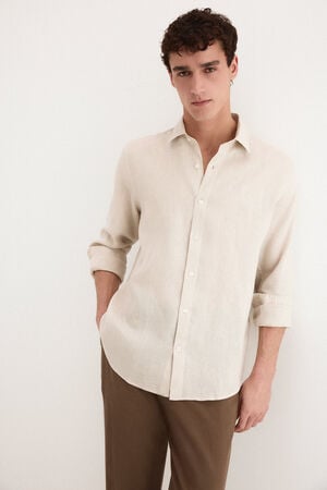 Camisa lino lisa