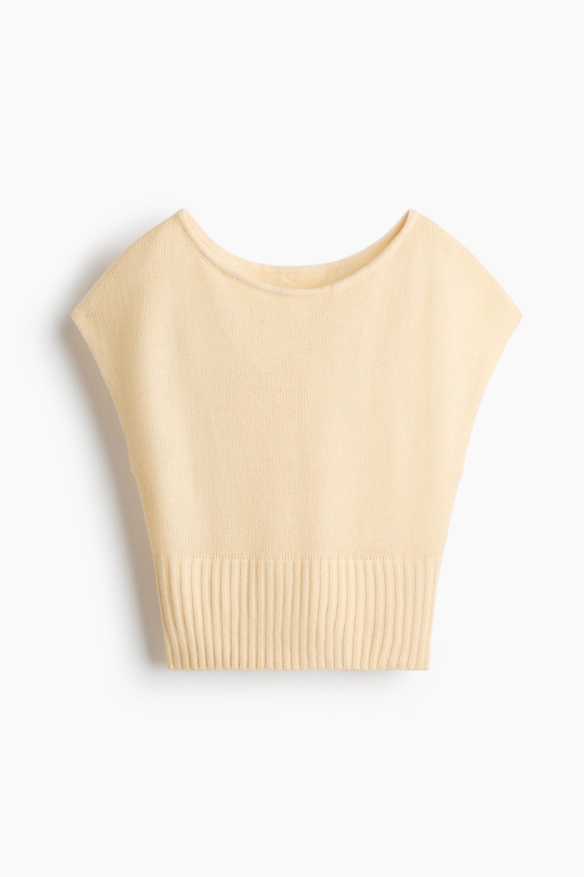 Top off-the-shoulder de punto