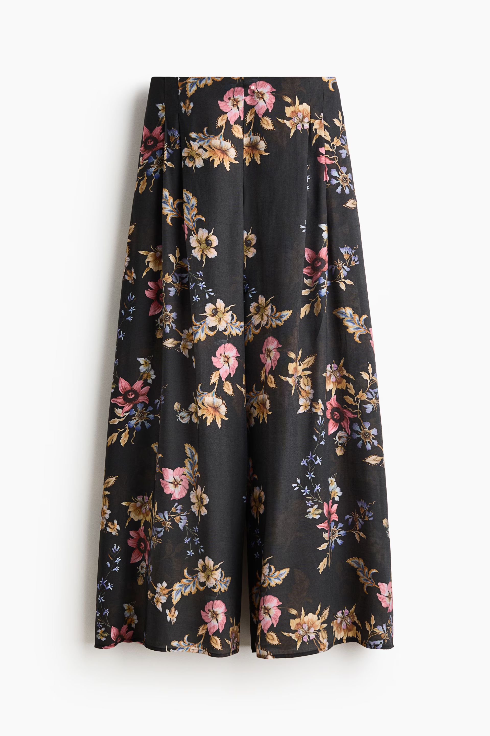 Pantalón amplio en mezcla de viscosa
