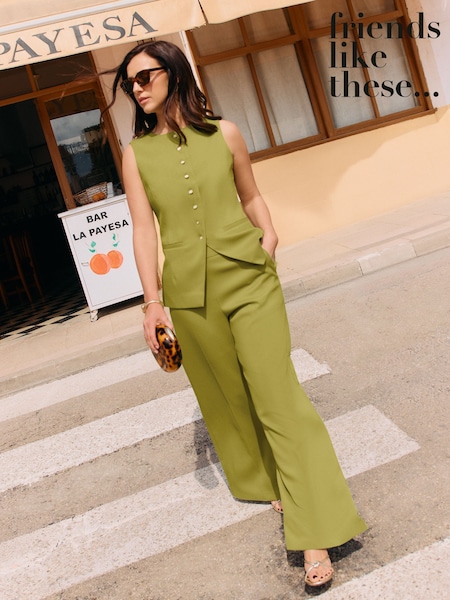 Pantalones de pernera ancha Crosshatch de Friends Like These X Lucy Mecklenburgh