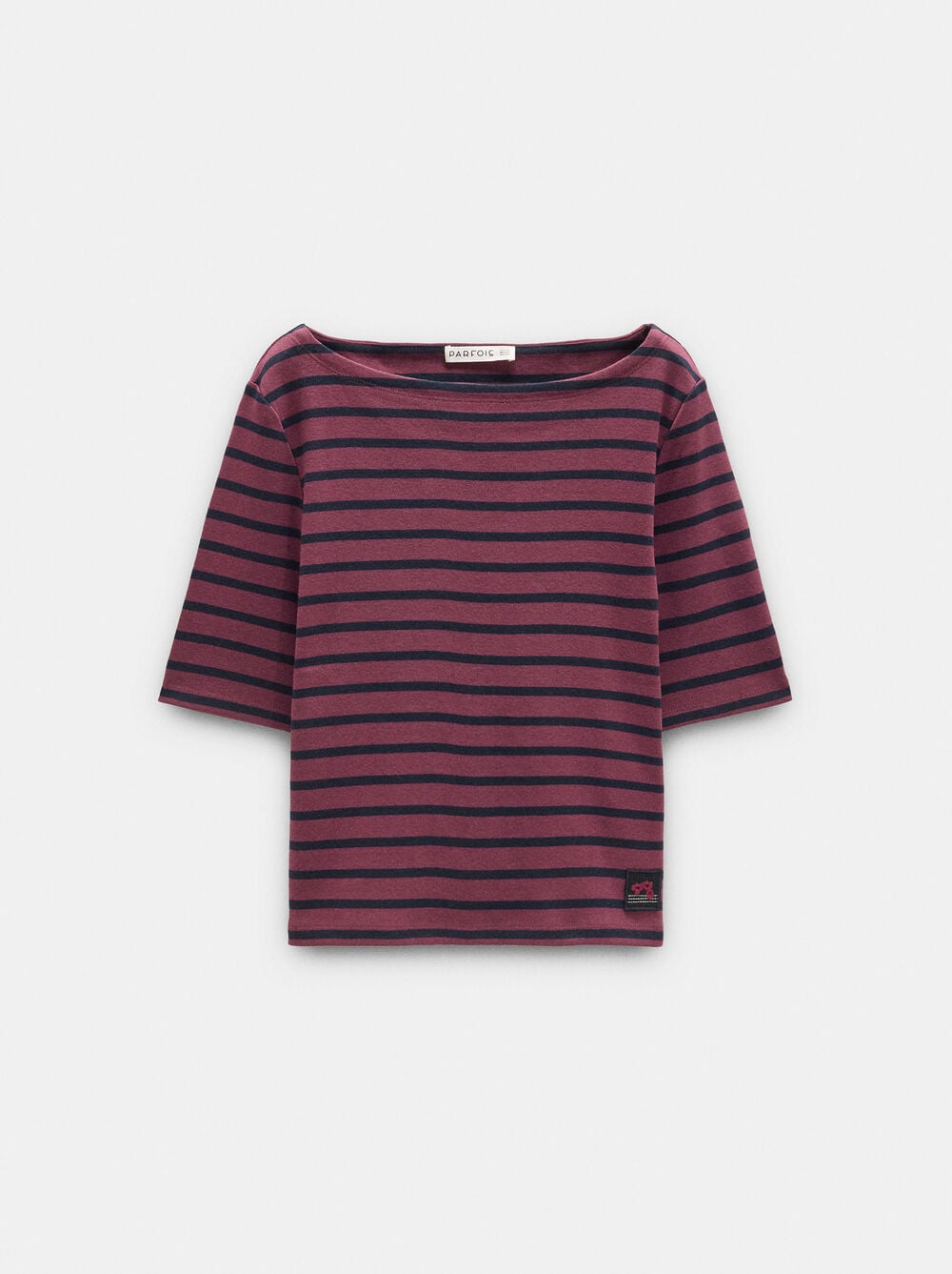 Camiseta de algodón con rayas