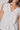 Blusa de lino con frunce central blanca