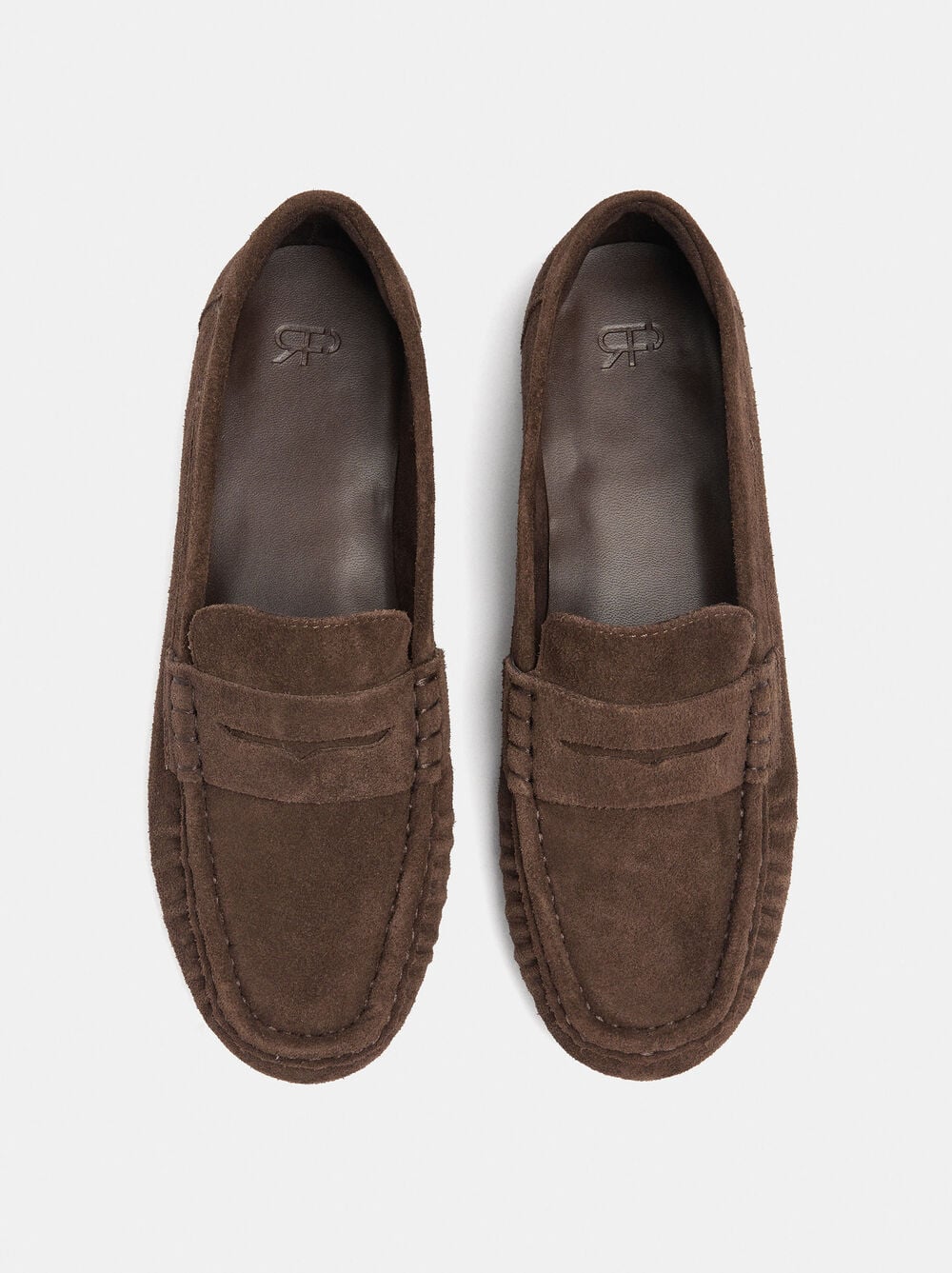 Mocasines de piel con máscara
