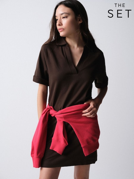 Pack de 2 vestidos sudadera ligeros con cuello Trophy de The Set