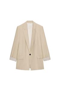 BLAZER CON LINO MANGA REMANGADA