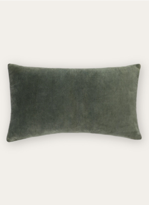 HOUSSE DE COUSSIN EN VELOURS AVEC DOS CHAMBRAY