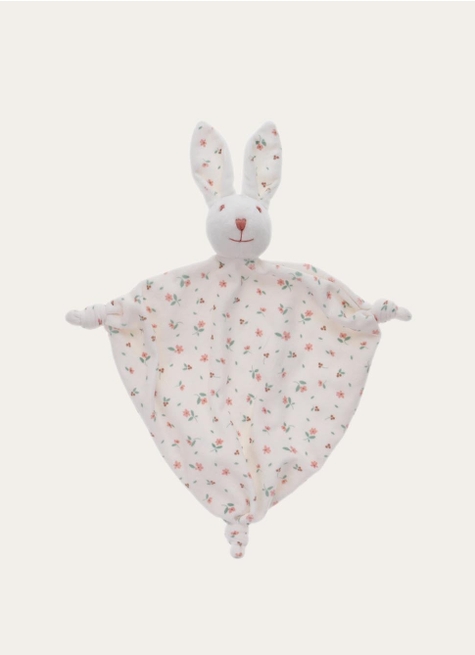 DOUDOU LAPIN IMPRIMÉ FLEURS